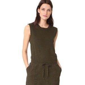JAMES PERSE | Sleeveless Green Denim Skirt Dress (Size 1)